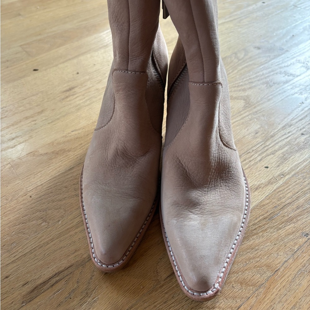 Dolce Vita Tan Ankle Booties with Soft Comfort